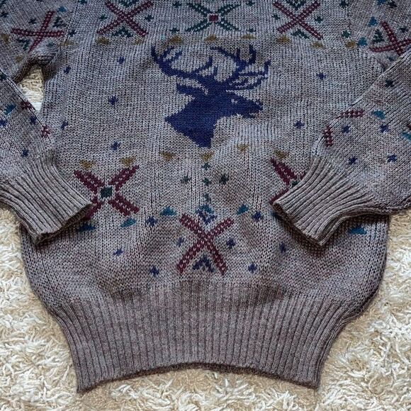 Vintage Boston Traders Sweater  100% Pure Wool  Small - Picture 2 of 14